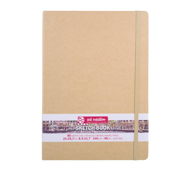 Schetsboek Talens Art Creation 80 witte vellen 140gr 210x300mm kraft