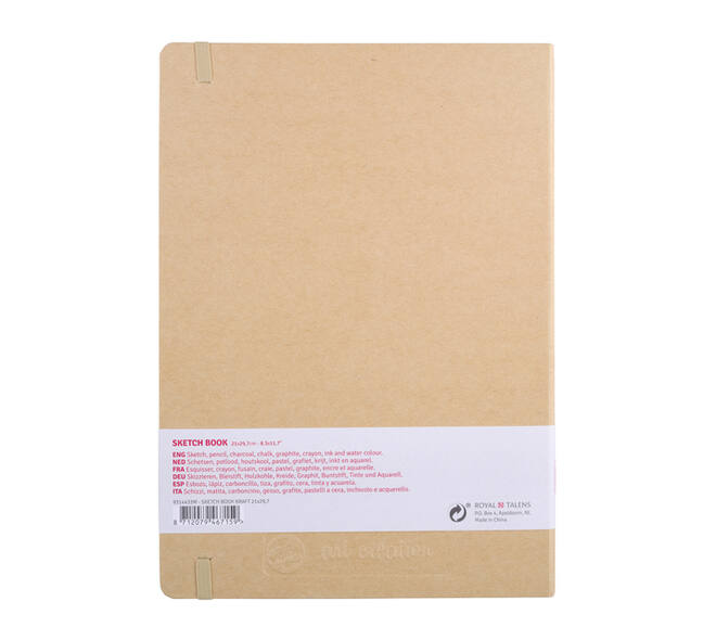Schetsboek Talens Art Creation 80 witte vellen 140gr 210x300mm kraft