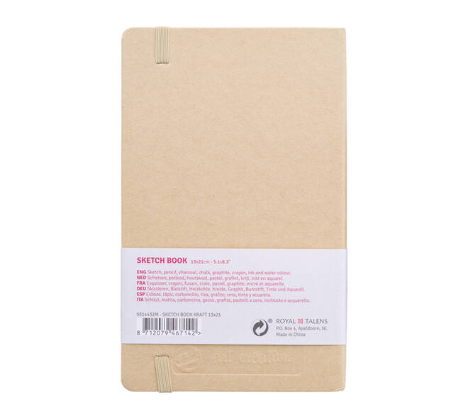 Schetsboek Talens Art Creation 80 witte vellen 140gr 130x210mm kraft