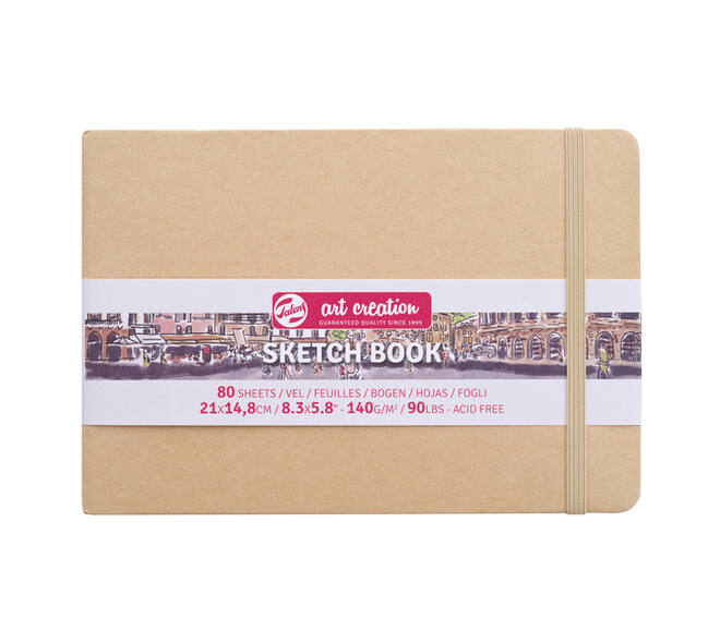 Schetsboek Talens Art Creation 80 witte vellen 140gr 210x150mm kraft
