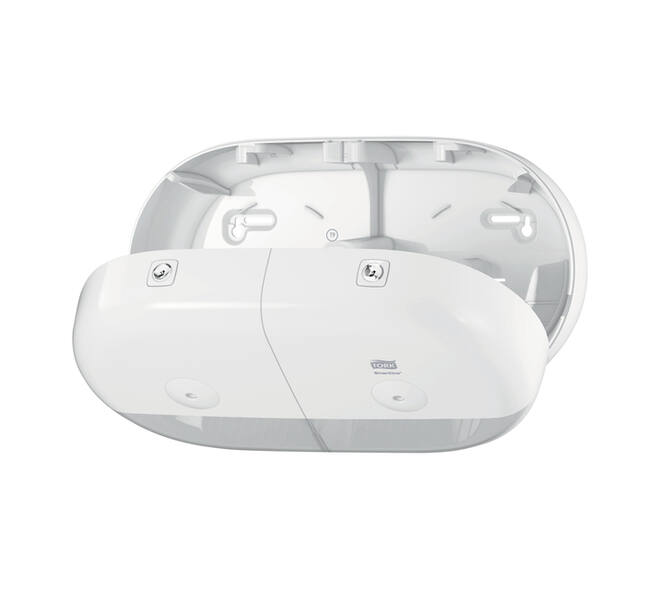 Toiletpapierdispenser Tork T9 Elevation SmartOne klein duo wit 682000