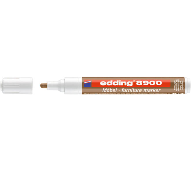 Viltstift edding 8900 meubel rond 1.5-2mm licht notenhout blister 1st