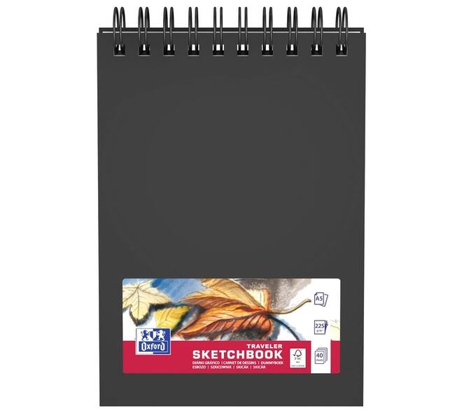 Schetsboek Oxford Mix Media A5 40 vel 225 gram spiraal