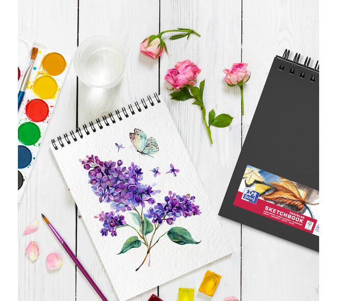 Schetsboek Oxford Mix Media A5 40 vel 225 gram spiraal