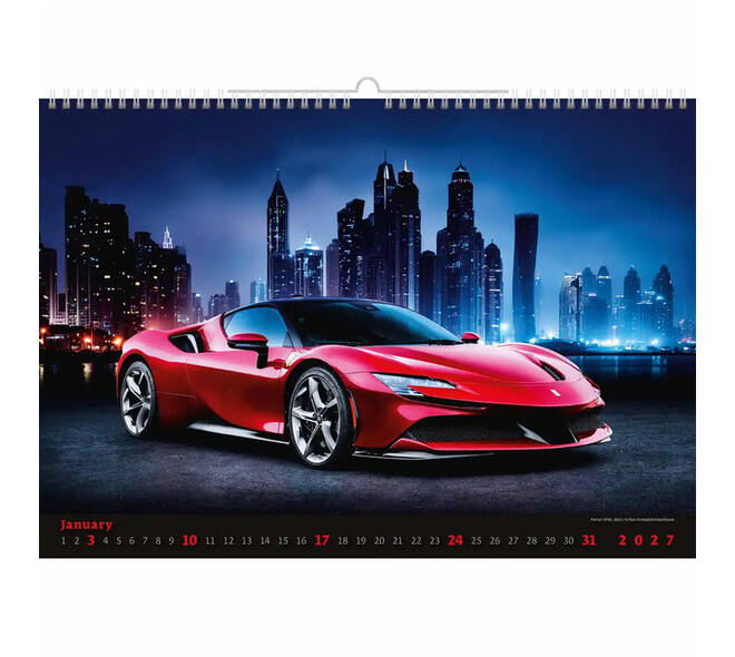 Kalender 2027 Helma 365 31.5x45cm autos