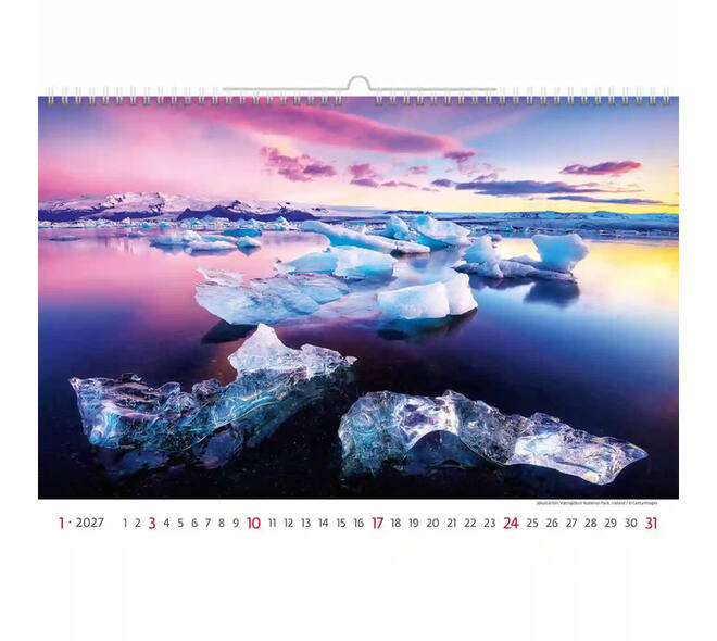 Kalender 2027 Helma 365 31.5x45cm Nationale parken