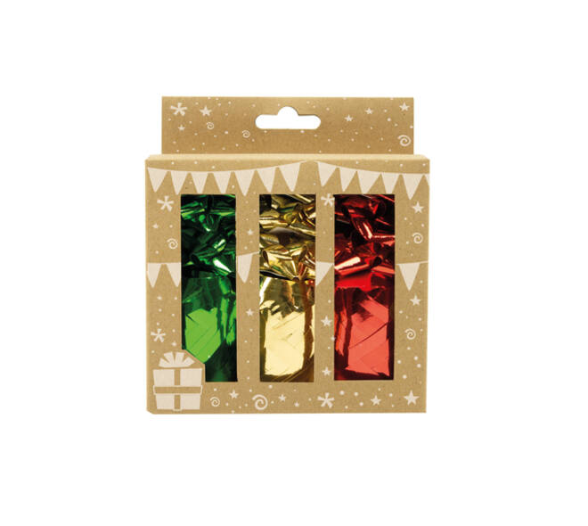 Cadeauversieringsset 12-delig 3 kleurig
