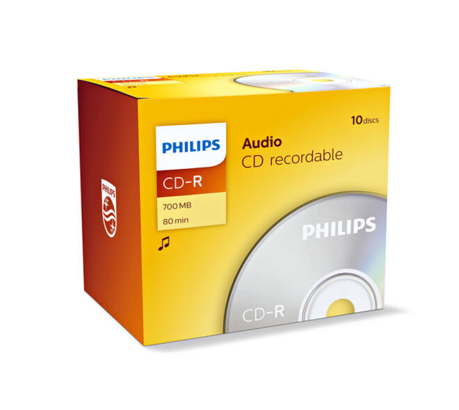 CD-R Philips 80Min audio JC 10 stuks