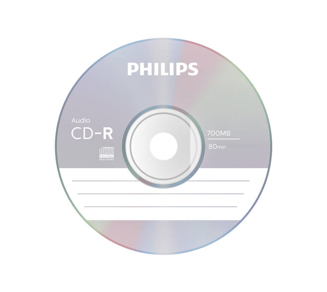 CD-R Philips 80Min audio JC 10 stuks