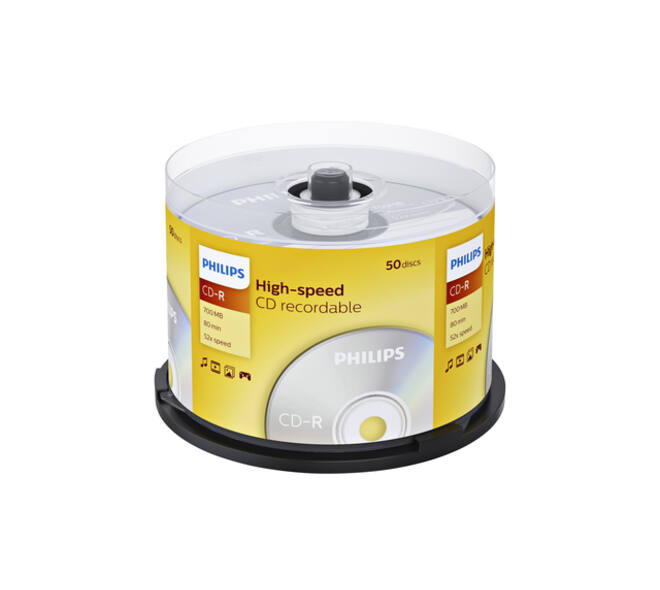 CD-R Philips 80Min 700MB 52x SP 50 stuks