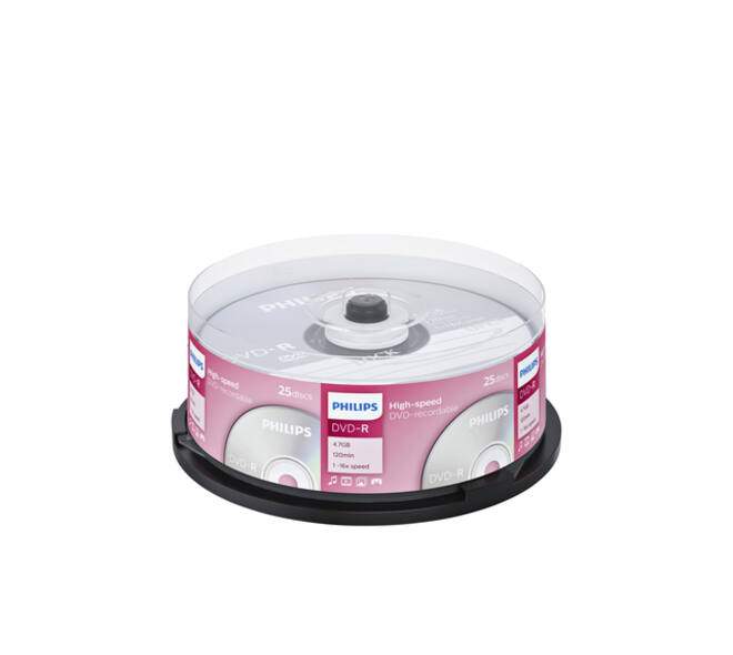 DVD-R Philips 4.7GB 16x SP 25 stuks