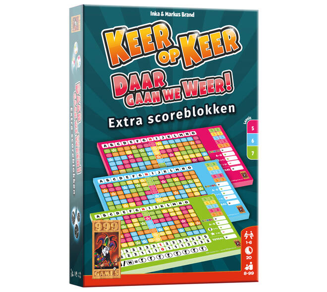 Scoreblok Keer op Keer level 5,6 en 7