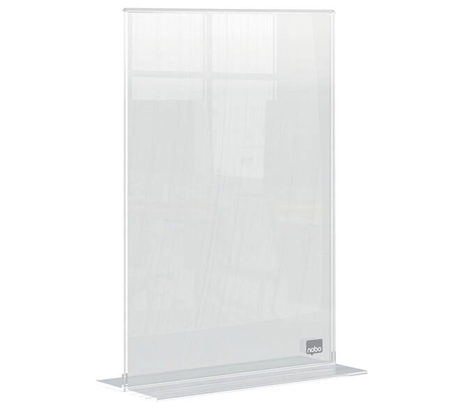Infobord Nobo Premium Plus A5 acryl vrijstaand