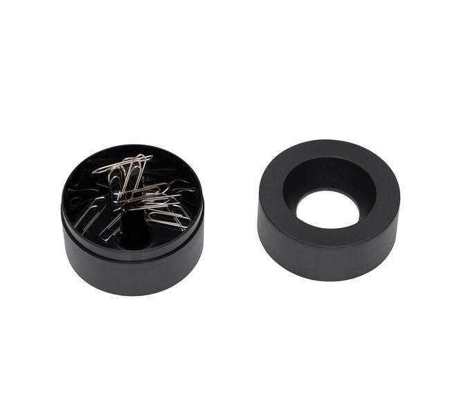 Papercliphouder MAULpro magnetisch recycled Ø73x60mm zwart