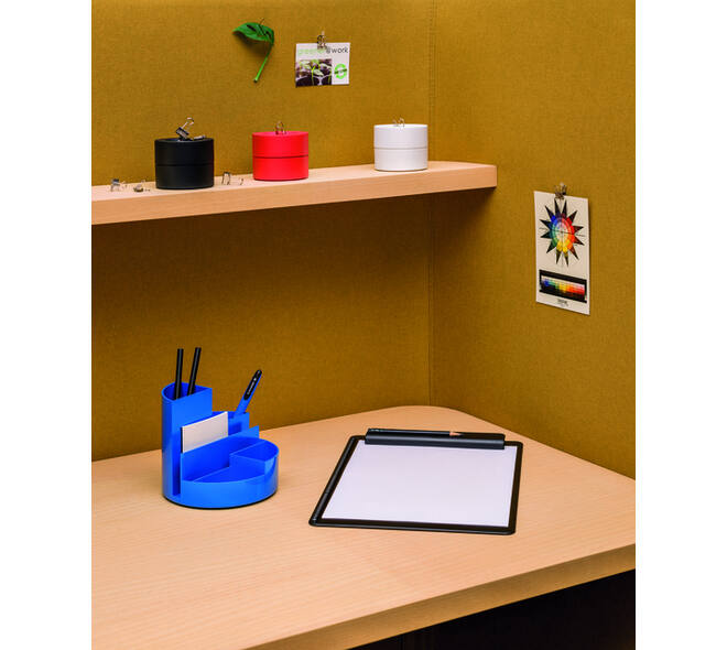 Papercliphouder MAULpro magnetisch recycled Ø73x60mm zwart