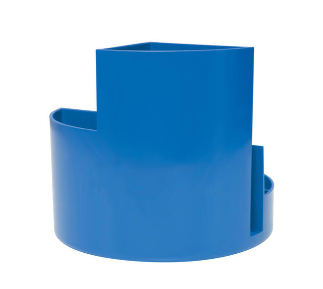 Pennenkoker MAUL roundbox Blauwe Engel recycled 6 vaks blauw