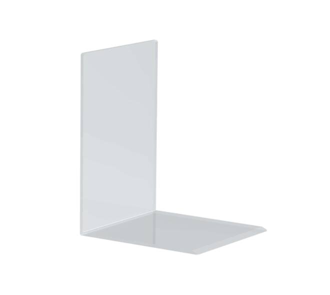 Boekensteun MAUL acryl 16x15x21cm set 2 glashelder