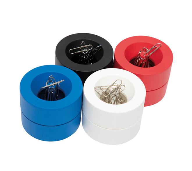 Papercliphouder MAULpro magnetisch recycled Ø73x60mm blauw
