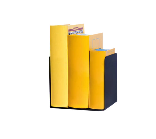 Boekensteun MAUL staal magnetisch 14x12x14cm set 2 zwart