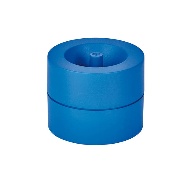 Papercliphouder MAULpro magnetisch recycled Ø73x60mm blauw