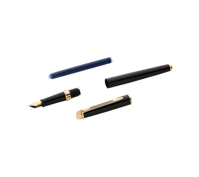 Vulpen Waterman Hémisphère black lacquer GT medium