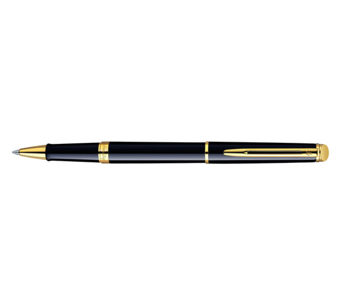 Rollerpen Waterman Hémisphère black lacquer GT fijn
