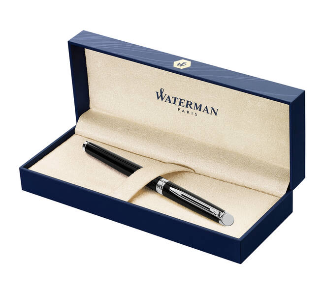 Rollerpen Waterman Hémisphère black lacquer CT fijn
