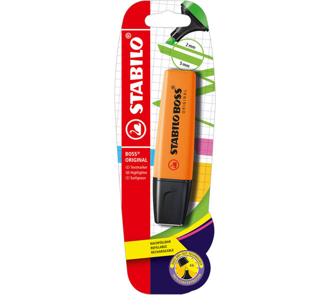 Markeerstift STABILO BOSS Original B-10141 oranje blister à 1 stuk