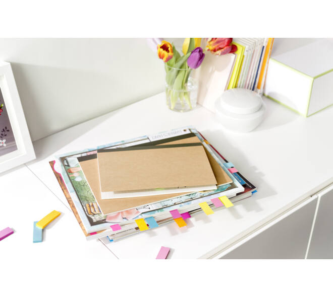 Markeerstrook Post-it 670-5-TFEN 15x50mm Energetic 5 stuks