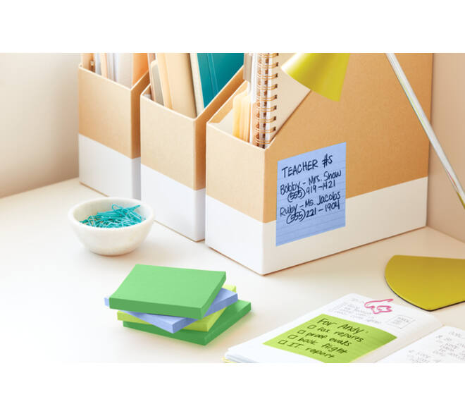 Memoblok Post-it 675-6 Super Sticky 101x101mm Oasis 6 stuks
