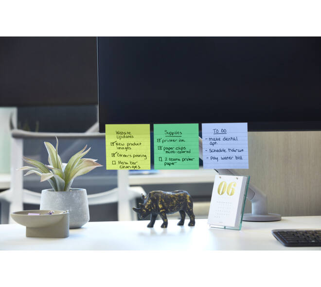 Memoblok Post-it 675-6 Super Sticky 101x101mm Oasis 6 stuks