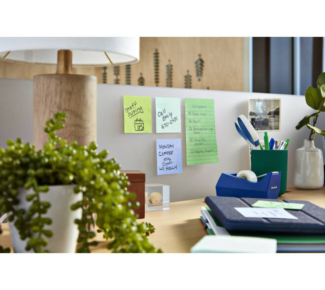Memoblok Post-it 675-3 Super Sticky 101x101mm Oasis 3 stuks