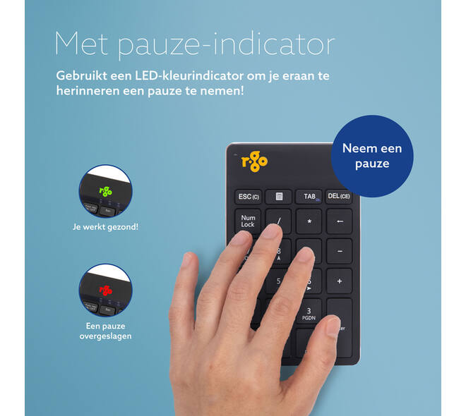 Toetsenbord R-Go Ergonomisch Numpad Break Wireless