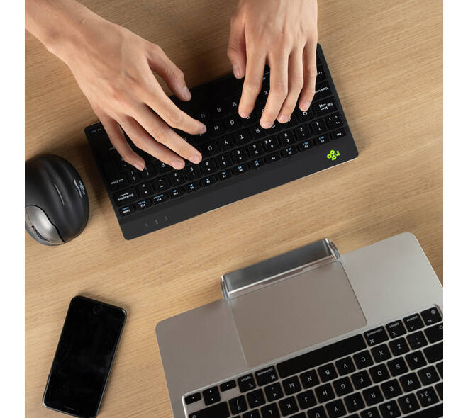 Toetsenbord R-Go Ergonomisch Compact Break QWERTY zwart