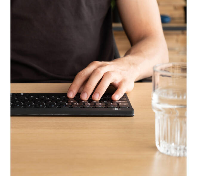 Toetsenbord R-Go Ergonomisch Compact Break QWERTY zwart