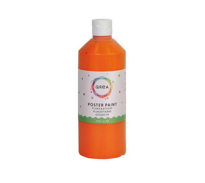 Plakkaatverf Qrea oranje 500ml