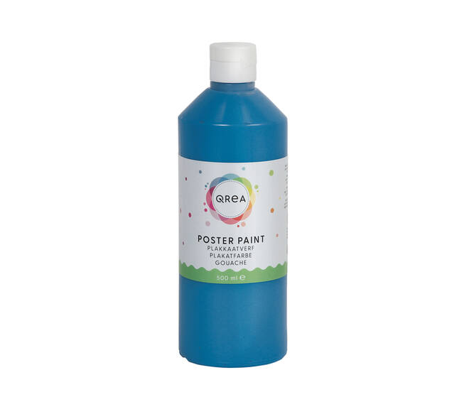 Plakkaatverf Qrea blauw 500ml