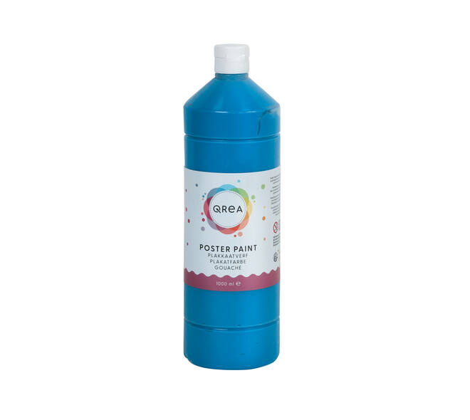 Plakkaatverf Qrea blauw 1000ml
