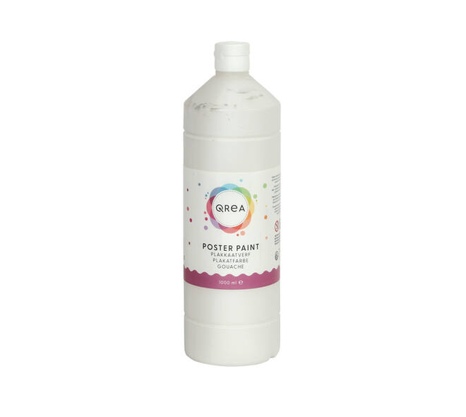 Plakkaatverf Qrea wit 1000ml