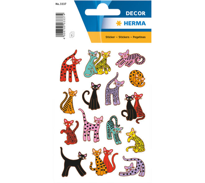 Etiket HERMA 3337 abstracte katten
