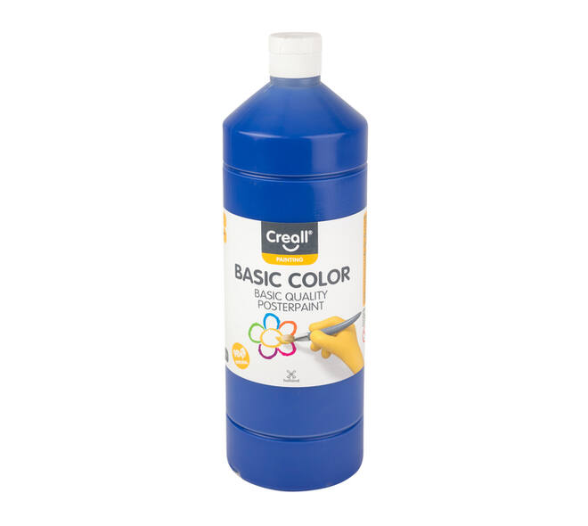 Plakkaatverf Creall basic donkerblauw 1000ml