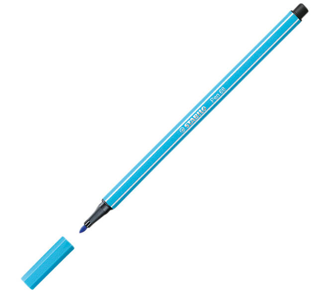Viltstift STABILO Pen 68 Arty medium assorti blik à 66 stuks