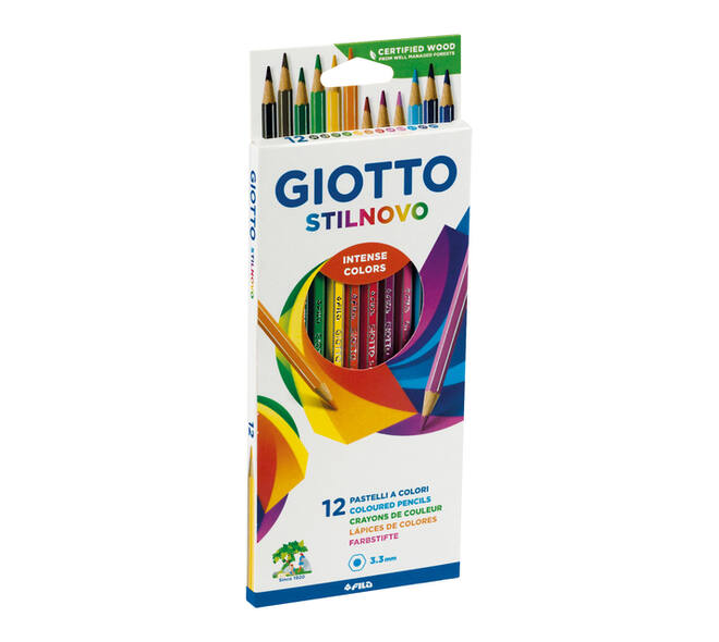 Kleurpotlood Giotto Stilnovo set à 12 kleuren