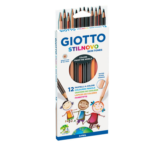 Kleurpotlood Giotto Stilnovo Skin Tones set à 12 kleuren