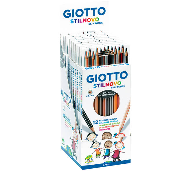 Kleurpotlood Giotto Stilnovo Skin Tones set à 12 kleuren