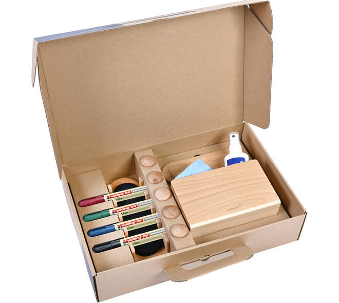 Whiteboard accessoire starter kit Legamaster WOODEN 17 stuks