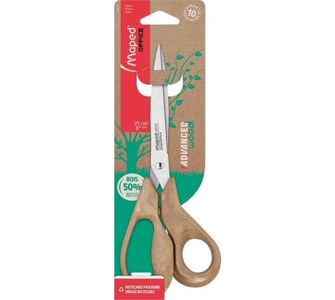 Schaar Maped Office Advanced Wood 21cm bruin