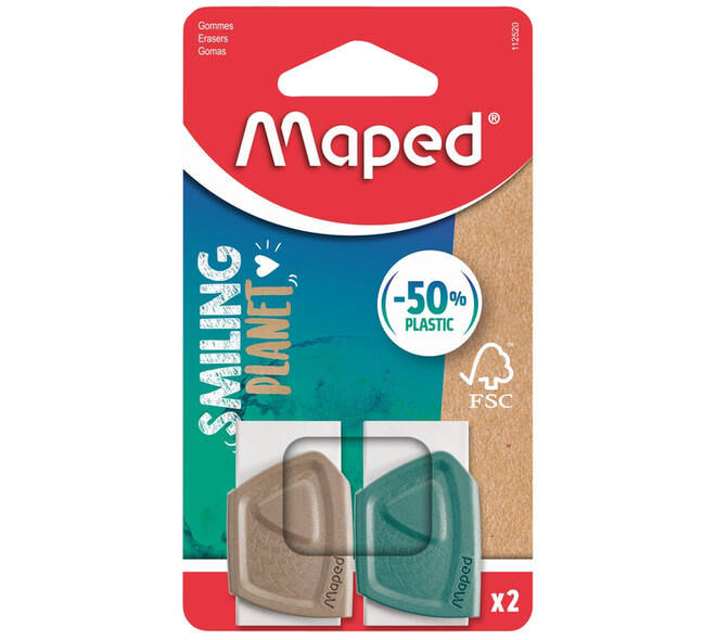 Gum Maped Smiling Planet blister à 2 stuks