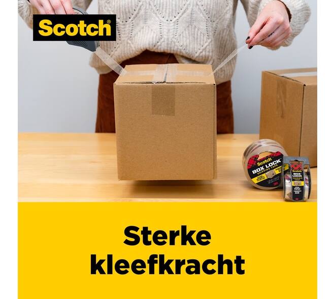 Verpakkingstape Scotch Box Lock 3950-EF 48mmx50m 3 stuks
