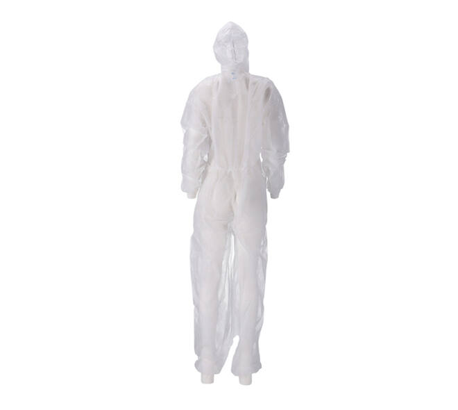 Overall CMT L non-woven ritssluiting PP wit 50 stuks